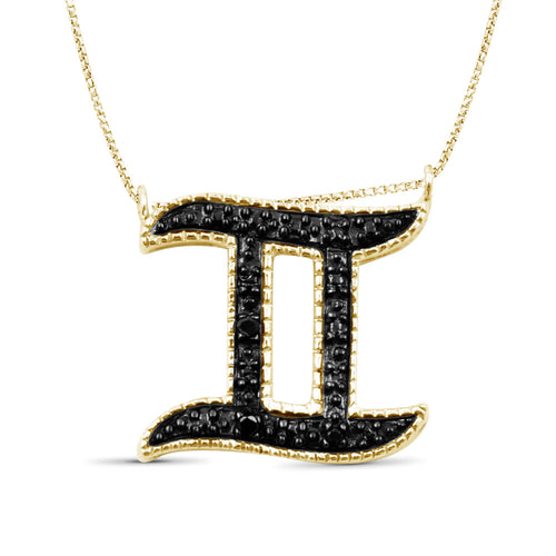 Accent Diamond Zodiac Pendant in Sterling Silver- Assorted Styles